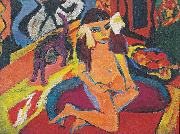 Ernst Ludwig Kirchner, Madchen mit Katze